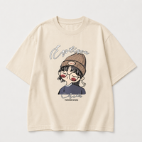 Thumbnail for CuteStyle – Modne i wygodne – koszulka z nadrukiem z kreskówki w stylu oversized