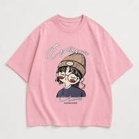Thumbnail for CuteStyle – Modne i wygodne – koszulka z nadrukiem z kreskówki w stylu oversized