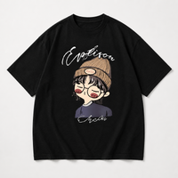 Thumbnail for CuteStyle – Modne i wygodne – koszulka z nadrukiem z kreskówki w stylu oversized