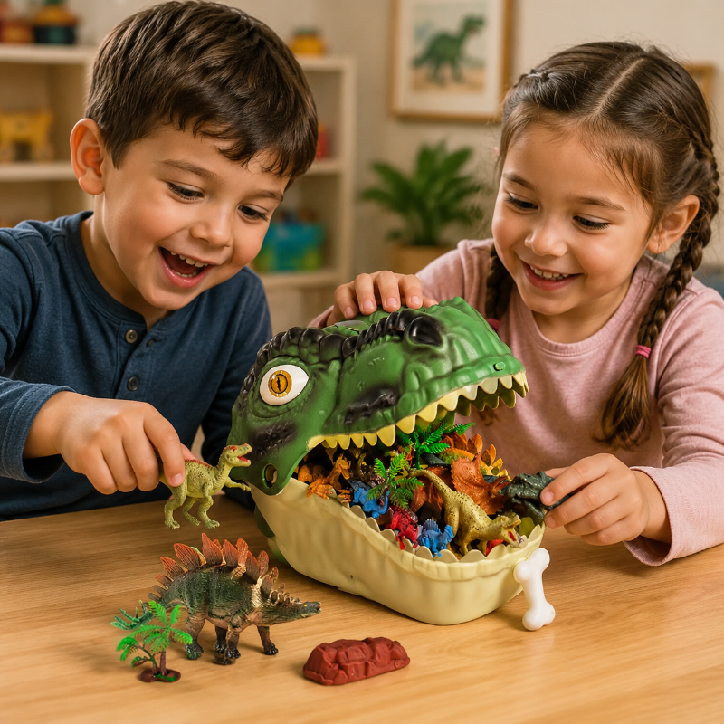 DinoWorld – Kreatywny i realistyczny – zestaw do zabawy „Głowa dinozaura”
