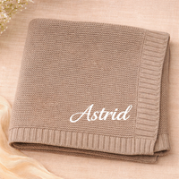 Thumbnail for Personalized Baby Blanket – Miękki i wyjątkowy – bawełniany koc z indywidualnym haftem