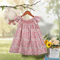 Thumbnail for Floral Dress – Lekka i zwiewna – sukienka dla dziewczynek z falbanowymi rękawami