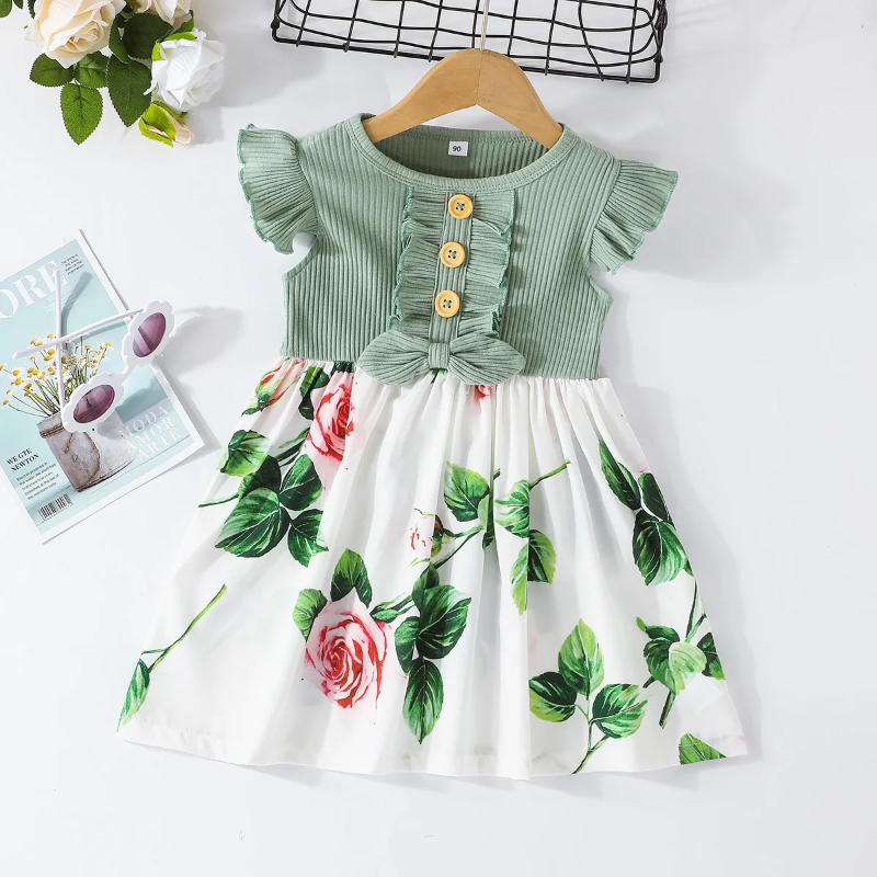Garden Dress – Lato i świeżość – sukienka w kwiaty dla dziewczynek