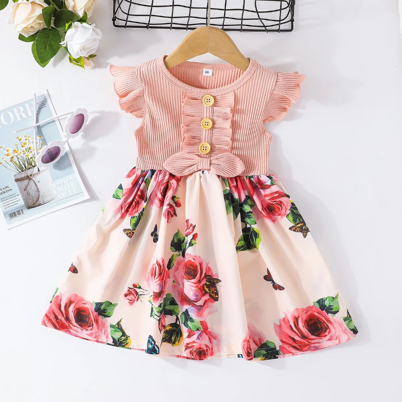 Garden Dress – Lato i świeżość – sukienka w kwiaty dla dziewczynek