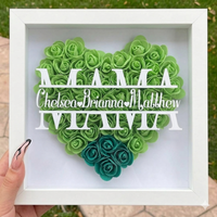 Thumbnail for Personalized Rose Shadow Box – Wyjątkowy prezent na Dzień Matki – spersonalizowane pudełko z różami