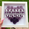 Personalized Rose Shadow Box – Wyjątkowy prezent na Dzień Matki – spersonalizowane pudełko z różami