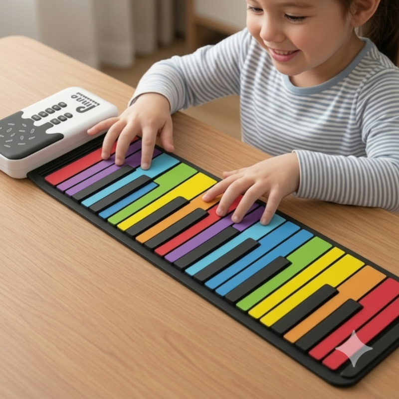 Roll-up Piano Keyboard – Kreatywne i edukacyjne – składane pianino