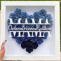 Thumbnail for Personalized Rose Shadow Box – Wyjątkowy prezent na Dzień Matki – spersonalizowane pudełko z różami