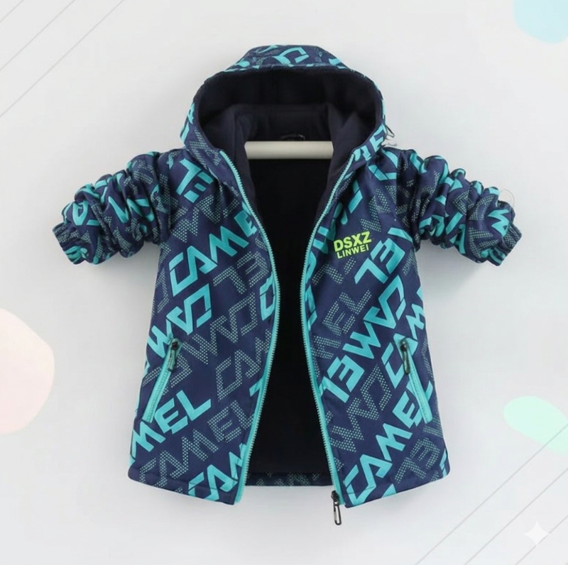 Reversible Kids Jacket – Wodoodporna i wiatroszczelna – lekka kurtka