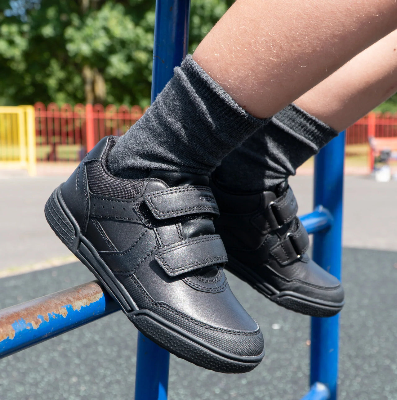 MonoWalk – Lekkie i trwałe - skórzane trampki z paskami na rzepy