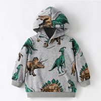 Thumbnail for DinoStyle – Ciepła i oddychająca bluza z kapturem z nadrukiem triceratopsa