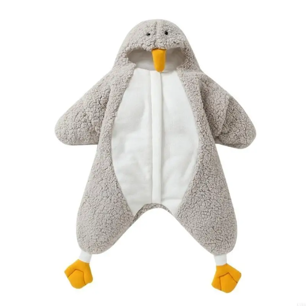 LittlePenguin – Miękki i ciepły – kombinezon-śpiworek dla niemowląt „Mały pingwin”
