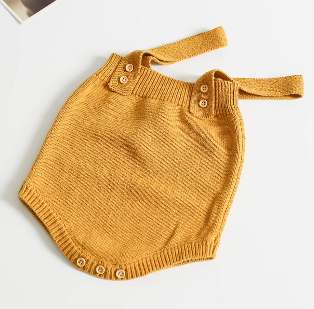 Mini Fashion™ - Śliczny dzianinowy dziecięcy romperKhaki romper