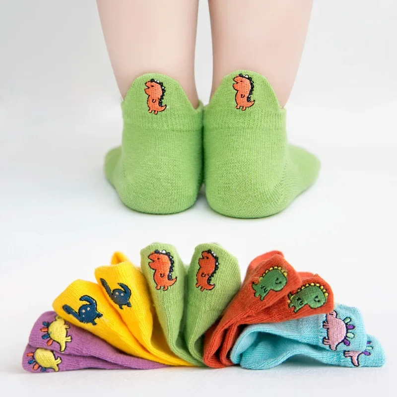 PlayfulToes – Kolorowe i miękkie – krótkie skarpetki dziecięce (zestaw 5 sztuk)