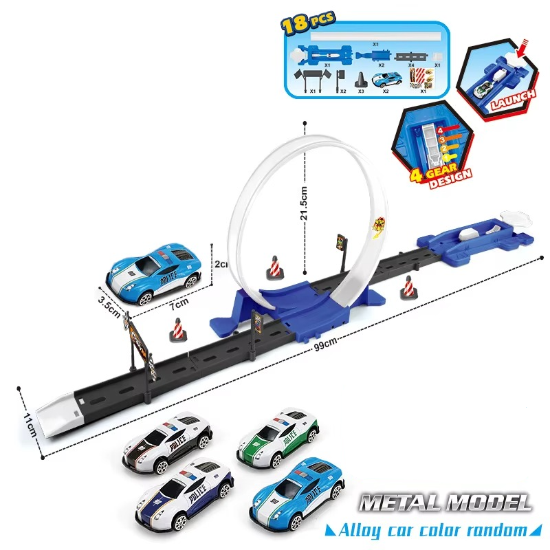 Double Race Track™ - Kreatywność i zabawa - Zapętlony tor wyścigowy