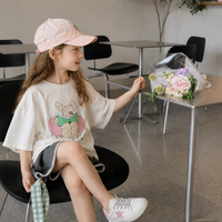 Thumbnail for SunnyKids – Wygodna i urocza – koszulka oversize z nadrukiem z kreskówki
