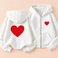Thumbnail for LittleLove – Delikatna i urocza – dziecięca bluza z kapturem z nadrukiem serduszek