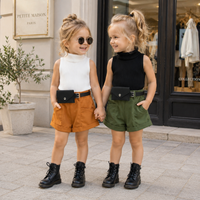Thumbnail for MiniFashionista – Elegancja i trendy – zestaw dla dziewczynek składający się z topu, szortów i saszetki