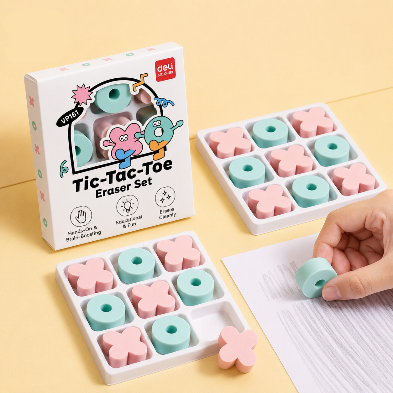 TicFun – Urocze i praktyczne – zestaw gumek „Masło, ser i jajka”