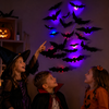 SpookyGlow – Przerażająca i klimatyczna – dekoracja ścienna LED z motywem nietoperza na Halloween