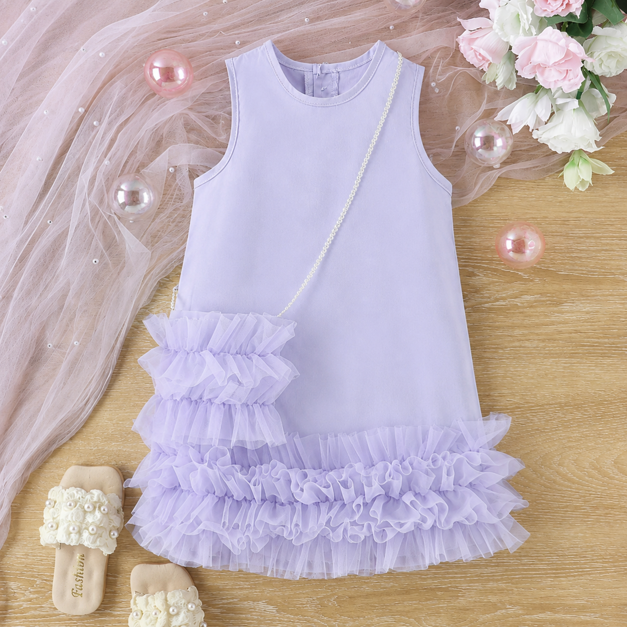 Mini Fashion™ - Elegancka sukienka dziewczęca - Odzież dla dzieci