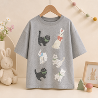 Thumbnail for CatFun – Styl swobodny i figlarny – koszulka oversize z nadrukiem kotów