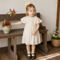 Thumbnail for Sleeveless Dress – Elegancka i wygodna – sukienka z koronkowym kołnierzem