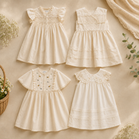 Thumbnail for Sleeveless Dress – Elegancka i wygodna – sukienka z koronkowym kołnierzem