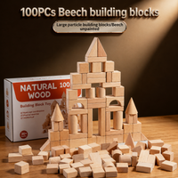 Thumbnail for BlockyFun – Kreatywne i edukacyjne – zestaw 100 drewnianych klocków