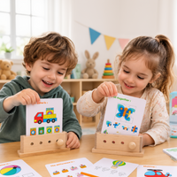 Thumbnail for BrainyKids – Logiczne i zabawne – drewniana gra edukacyjna z kartami