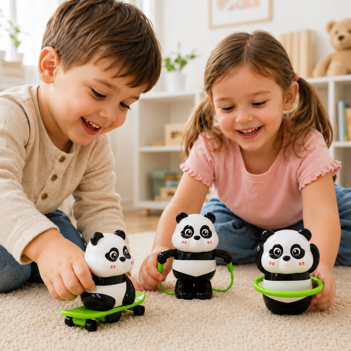 PandaPlay – Zabawna i aktywna – zabawka-panda z mechanizmem nakręcanym