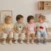 LittlePatch – Kreskówki i zabawa – dziecięca koszulka z naszywkami z motywami kreskówkowymi