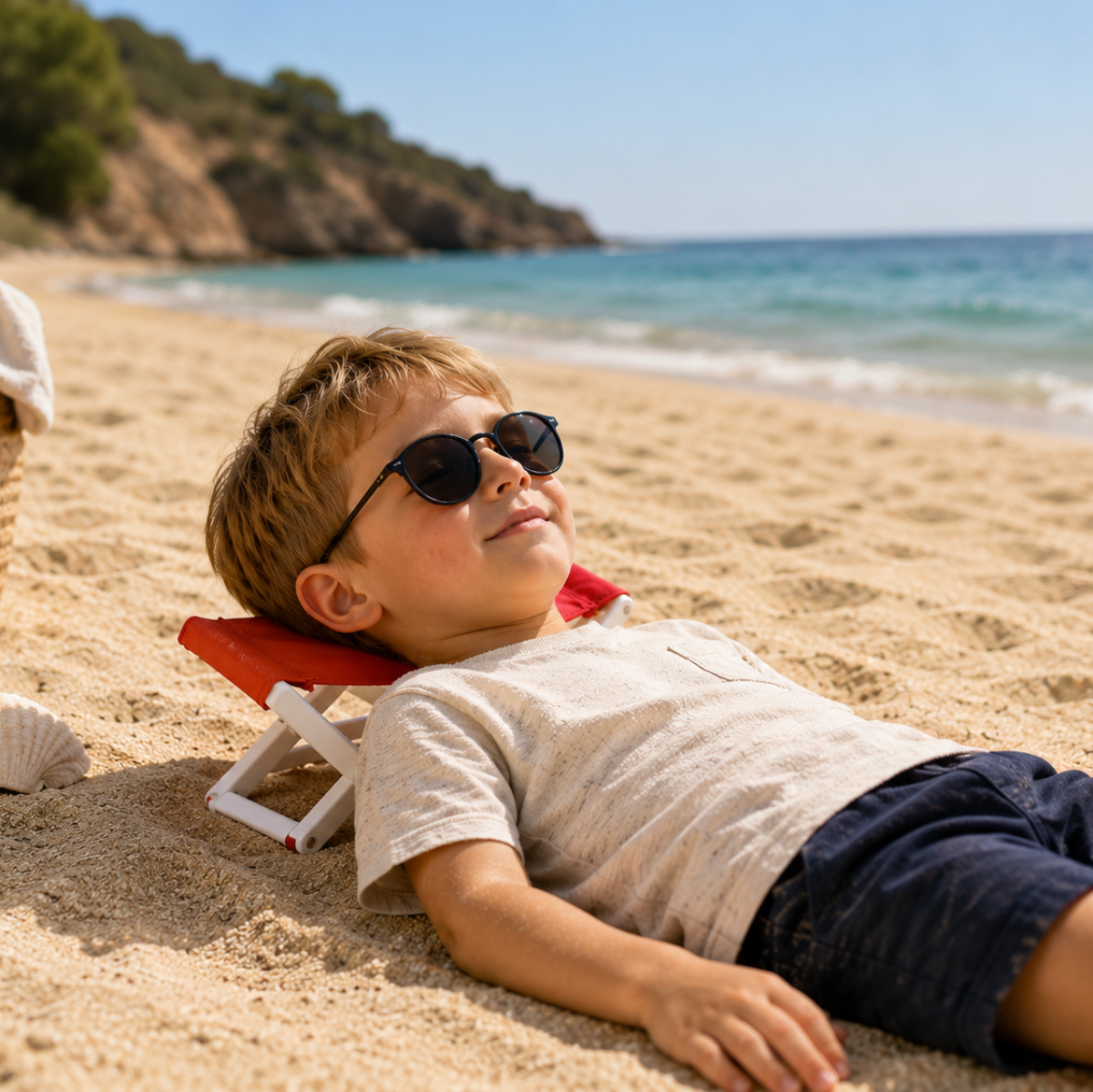 BeachNap – Przenośny i lekki – składany zagłówek na plażę i do parku