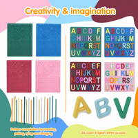 Thumbnail for BrainyKids – Edukacyjne i sensoryczne – silikonowa tablica z literami