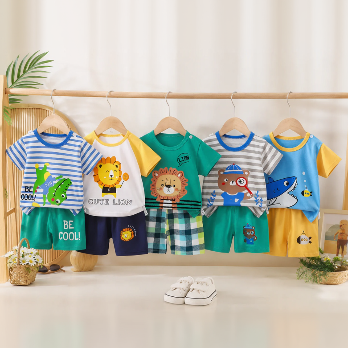 Mini Fashion™ - Letni zestaw chłopięcy - Odzież dla chłopców