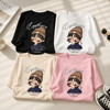 CuteStyle – Modne i wygodne – koszulka z nadrukiem z kreskówki w stylu oversized