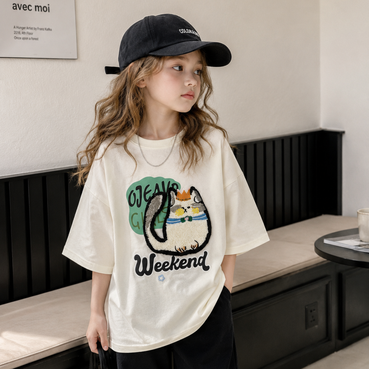 FunPaws – Zabawnie i stylowo – koszulka oversize z nadrukiem kotów