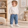 DenimCheck – Wygodne i modne – spodnie dziecięce w kratkę