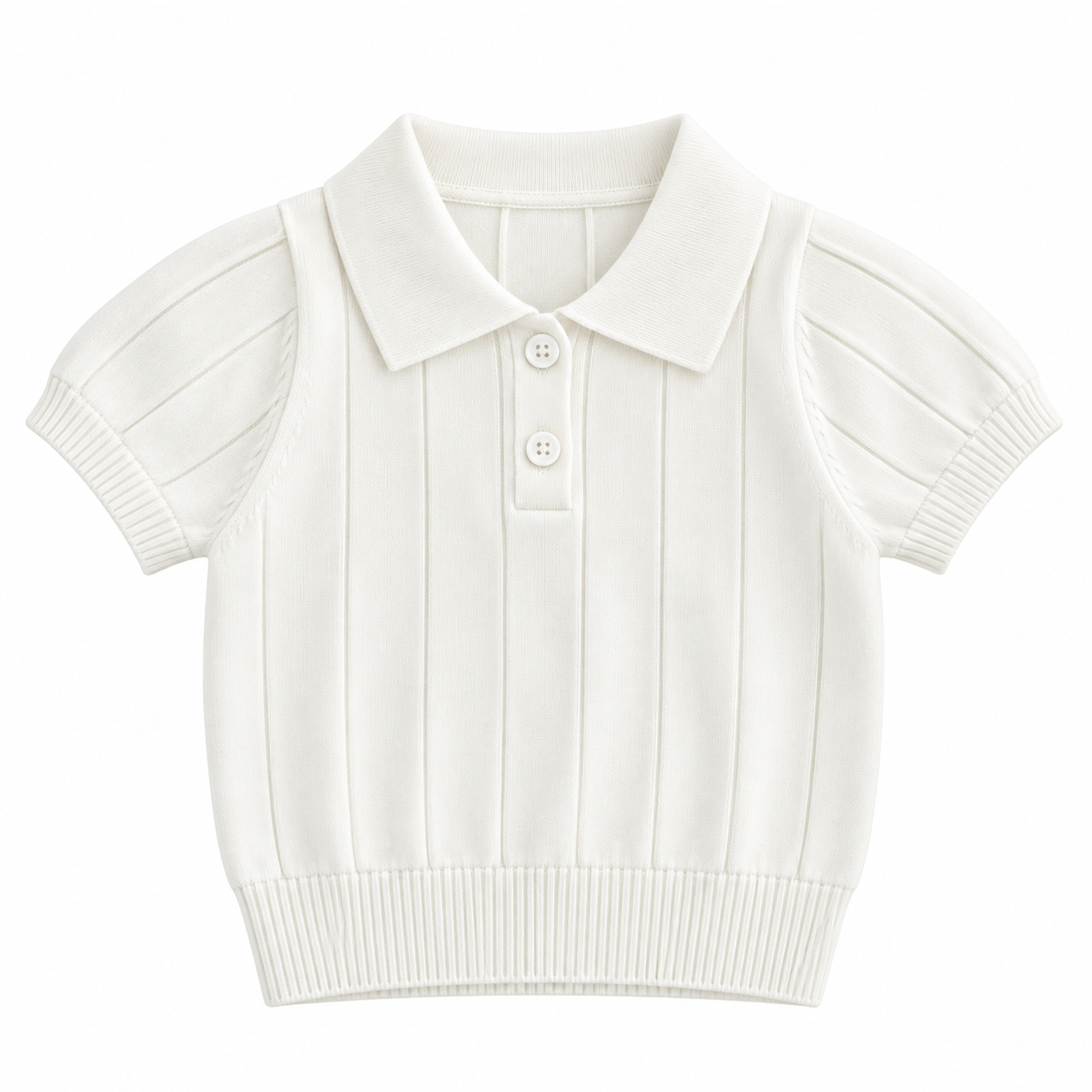 MiniLuxe – Elegancka i wygodna – koszulka polo z dzianiny