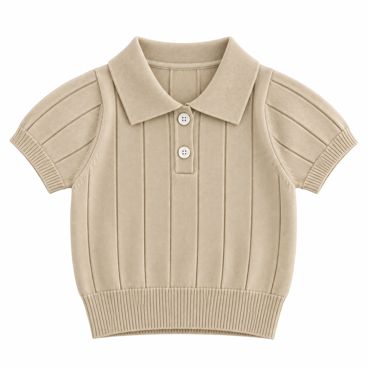 MiniLuxe – Elegancka i wygodna – koszulka polo z dzianiny