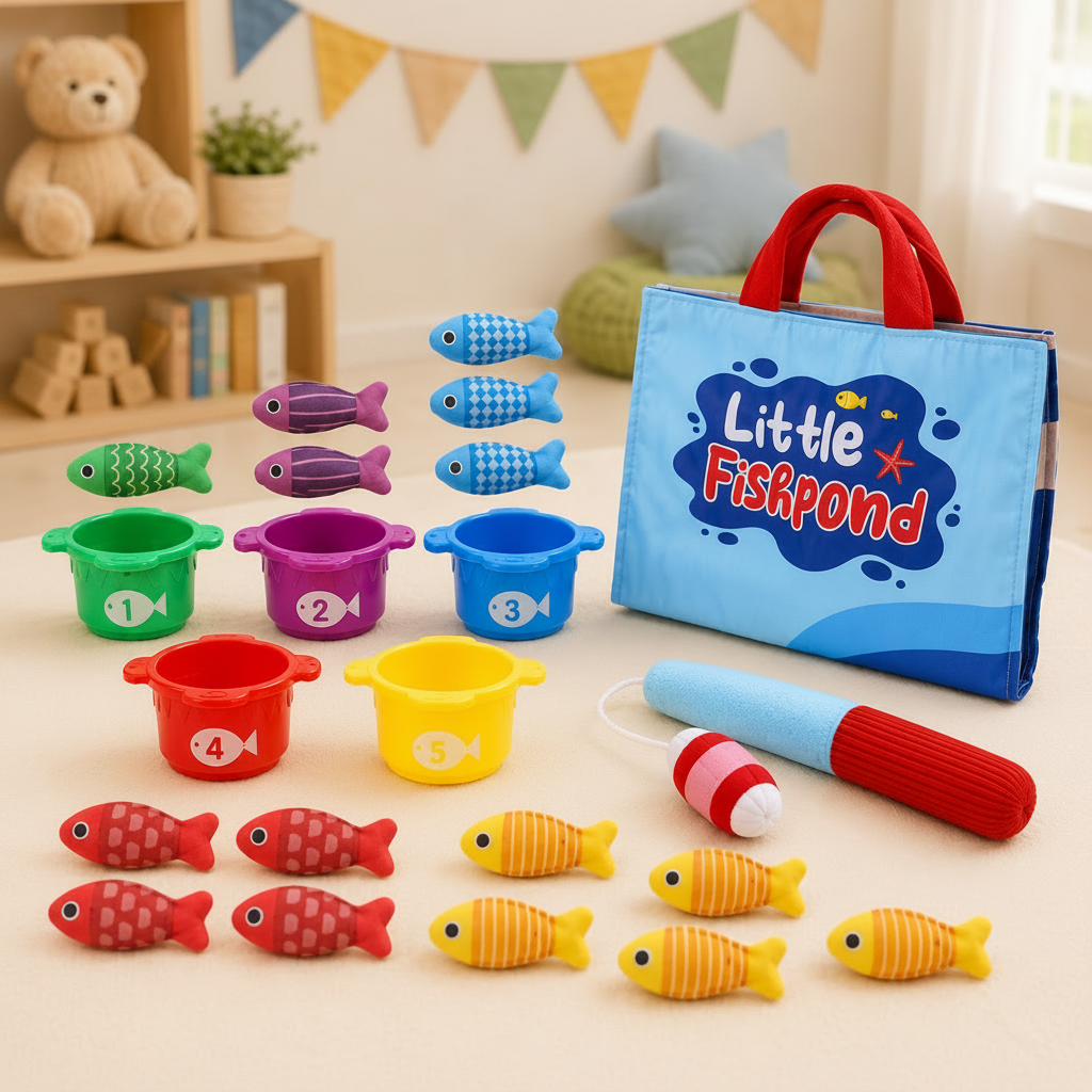 LittleFisher – Edukacyjna i interaktywna – gra rybna Montessori