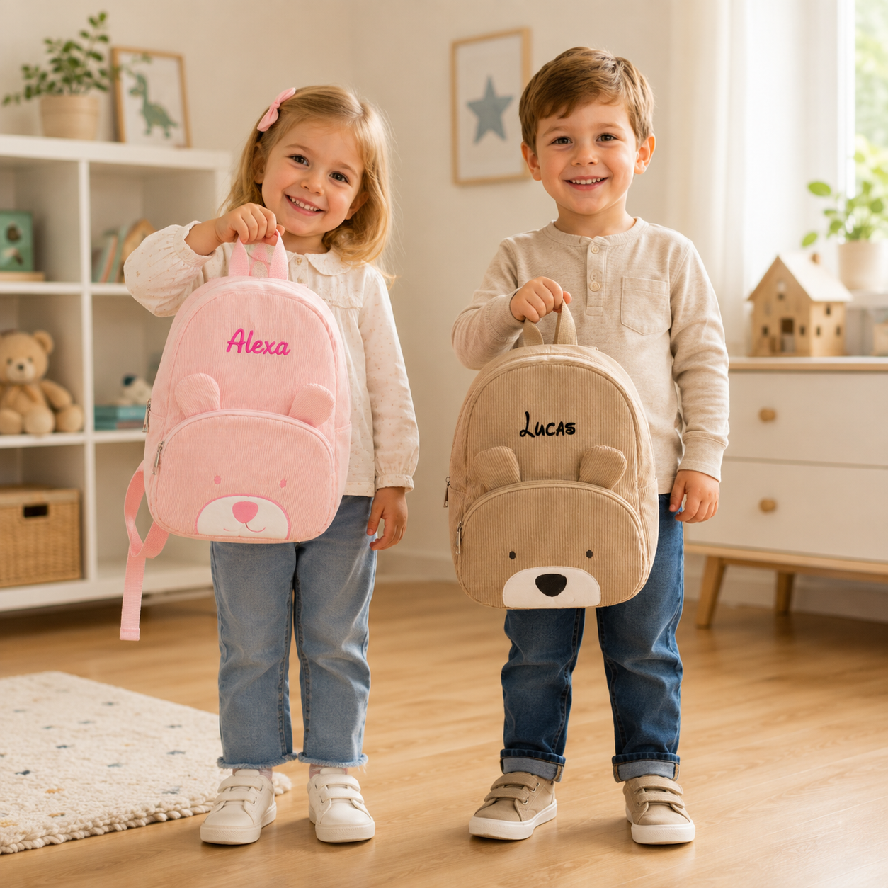 MyLittleBag – Osobisty i uroczy – spersonalizowany plecak dziecięcy z imieniem i nadrukiem zwierzątek