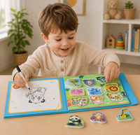 Thumbnail for SmartMatch – Zabawa i nauka – magnetyczna książeczka 2 w 1 do rysowania i układania puzzli