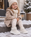 WarmWalk – Wygodne i modne – dziecięce buty zimowe z pluszową wyściółką