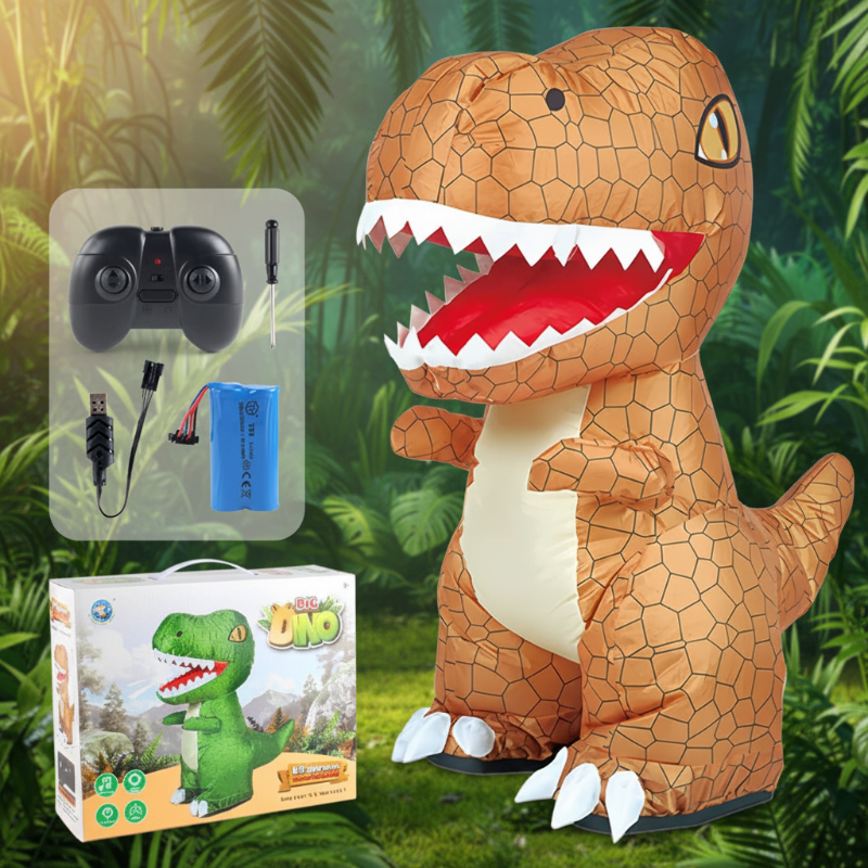 Inflatable Tyrannosaurus Rex – Zabawa i nauka – nadmuchiwany dinozaur sterowany pilotem