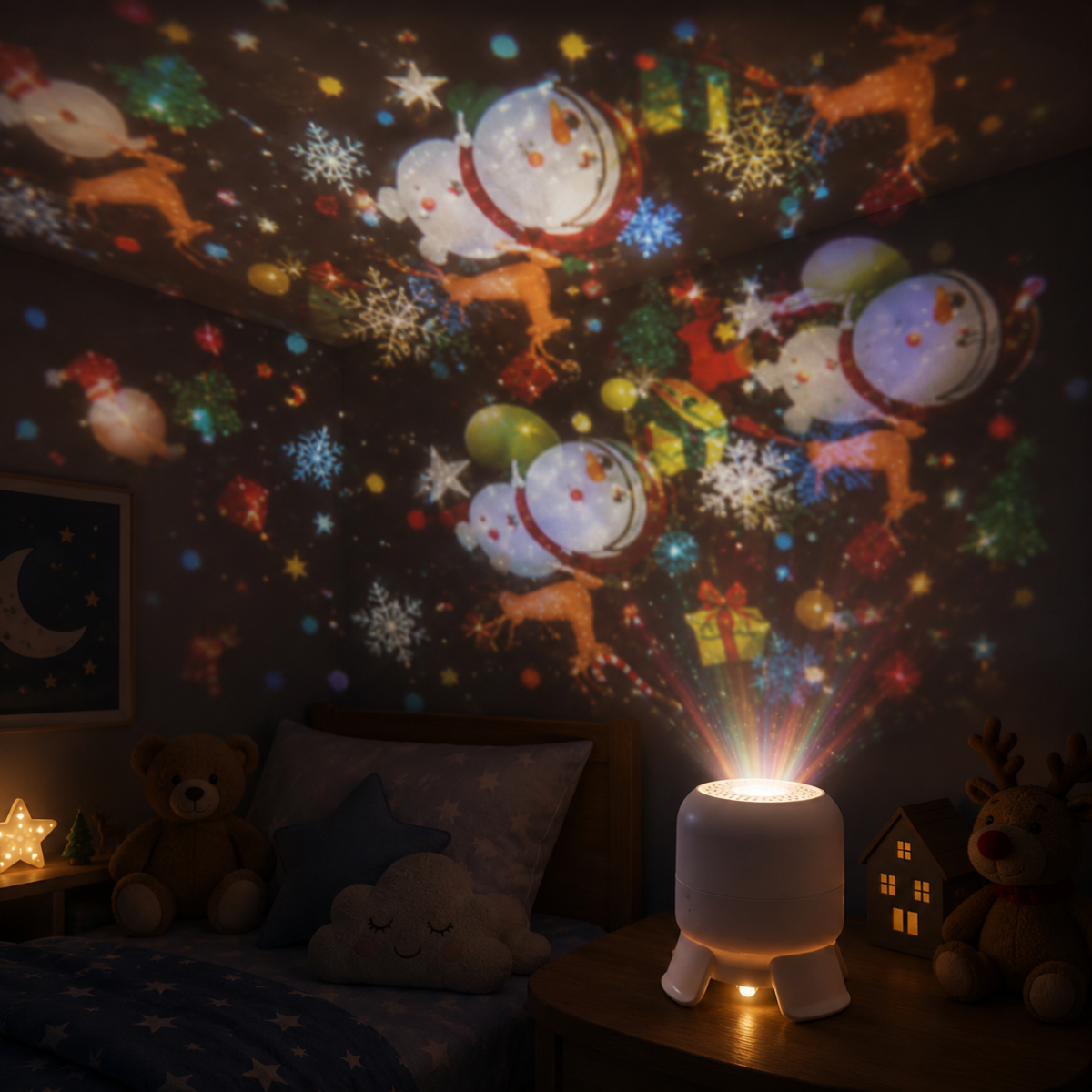 SeaDream – Zabawa i nauka – obrotowa lampka nocna LED 360°