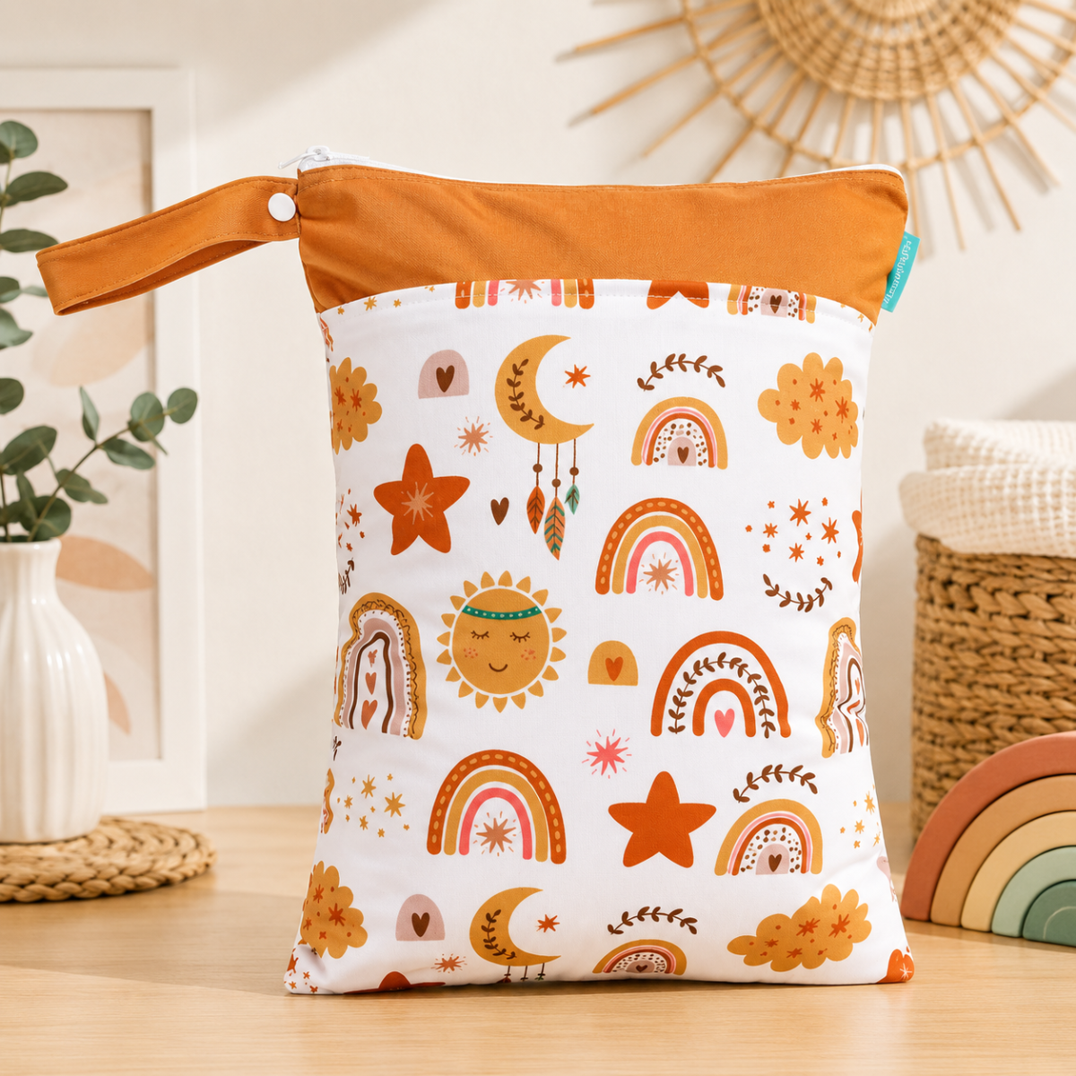 LittleBloom – Zawsze sucho i świeżo – wielokrotnego użytku wodoodporny worek na pieluchy
