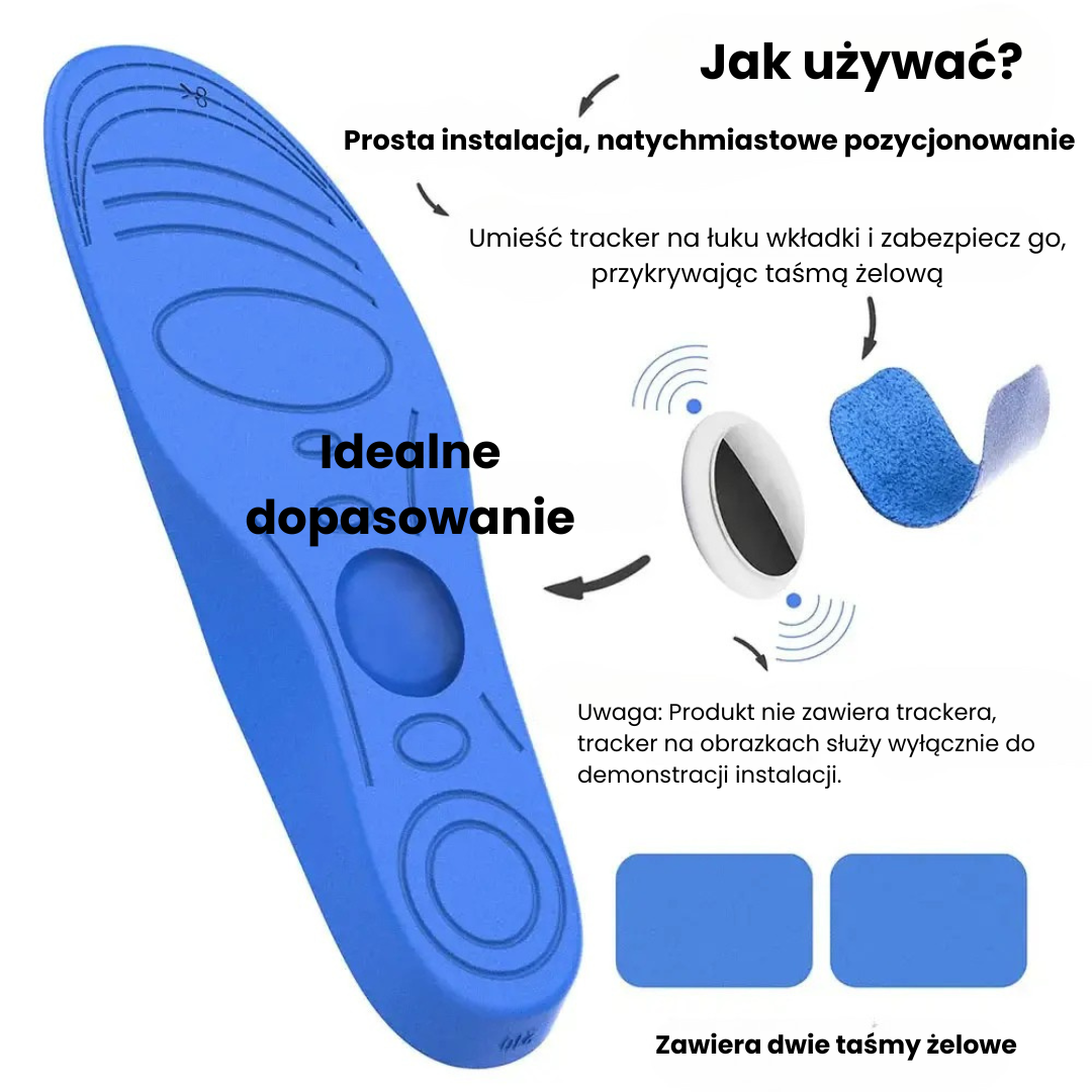 SafeSteps – Spokój ducha w podróży - wkładka Airtag