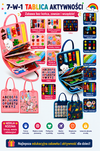 Thumbnail for 7-in-1 Busy Board – Motoryka i nauka – tablica z zadaniami