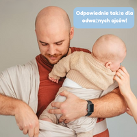 Thumbnail for SoftNest - Wygodny, oddychający i bezpieczny – ergonomiczny chusta do noszenia dzieci